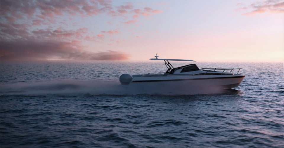 Humphree Lightning on speed boat